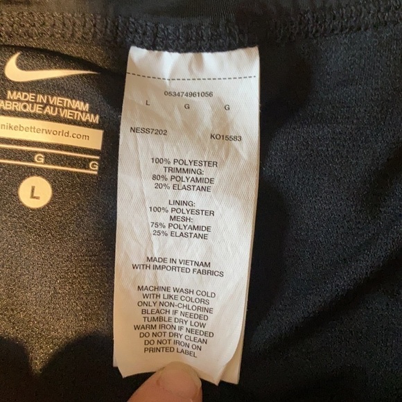 Black Nike running shorts built in underwear Large - Picture 7 of 9